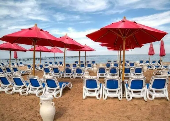 Chalet Porto South Beach - Beach Front Sea View عائلات فقط صف أول بحر بحديقة